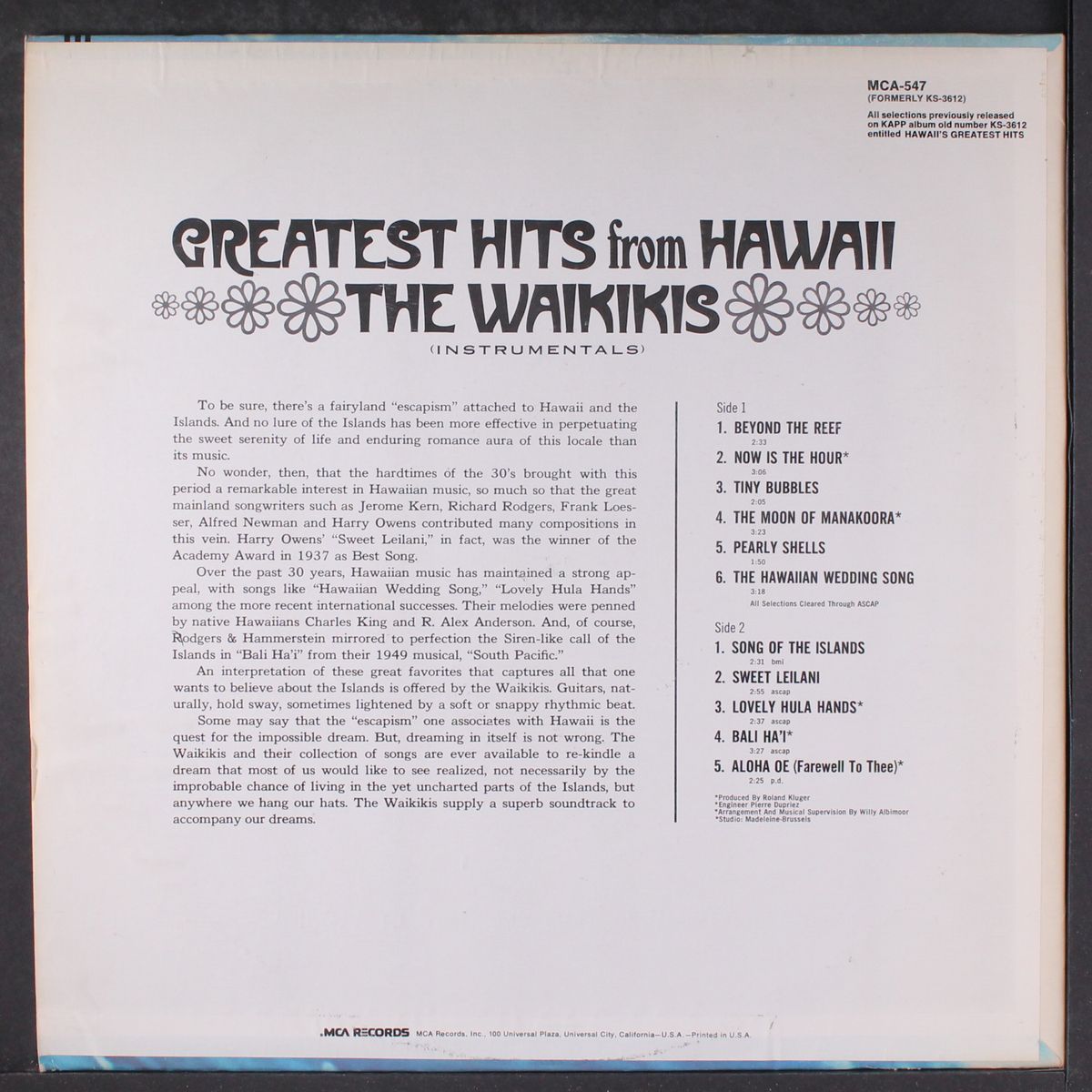greatest hits from hawaii by WAIKIKIS
