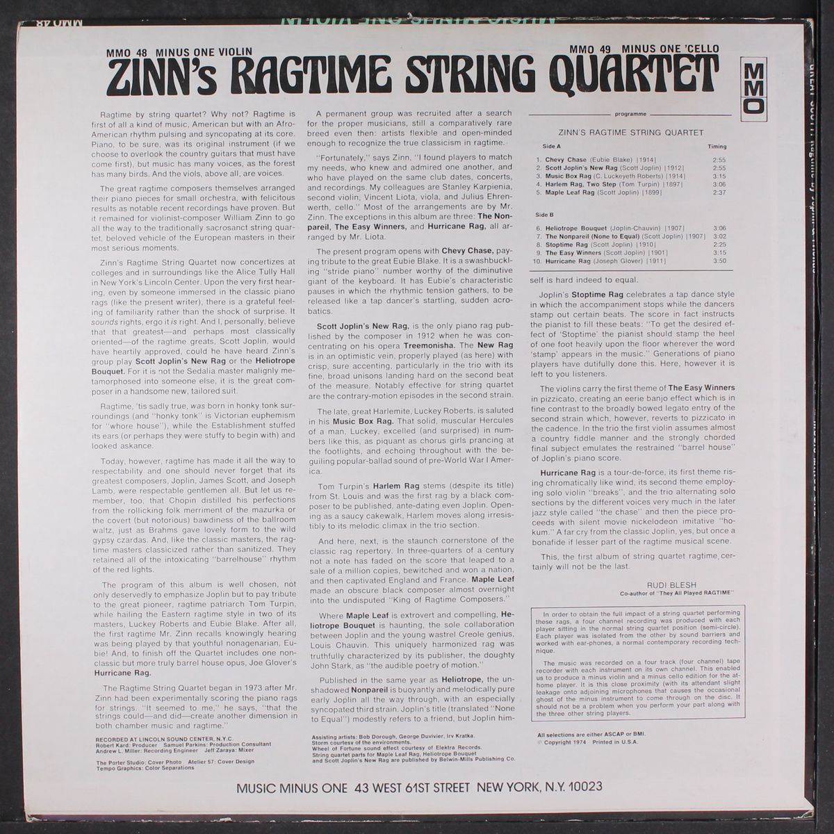 great scott! by ZINN'S RAGTIME STRING QUARTET
