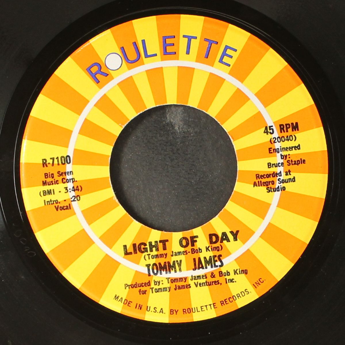 adrienne / light of day by TOMMY JAMES & SHONDELLS