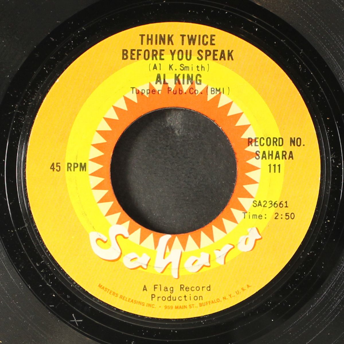 the winner / think twice before you speak by AL KING