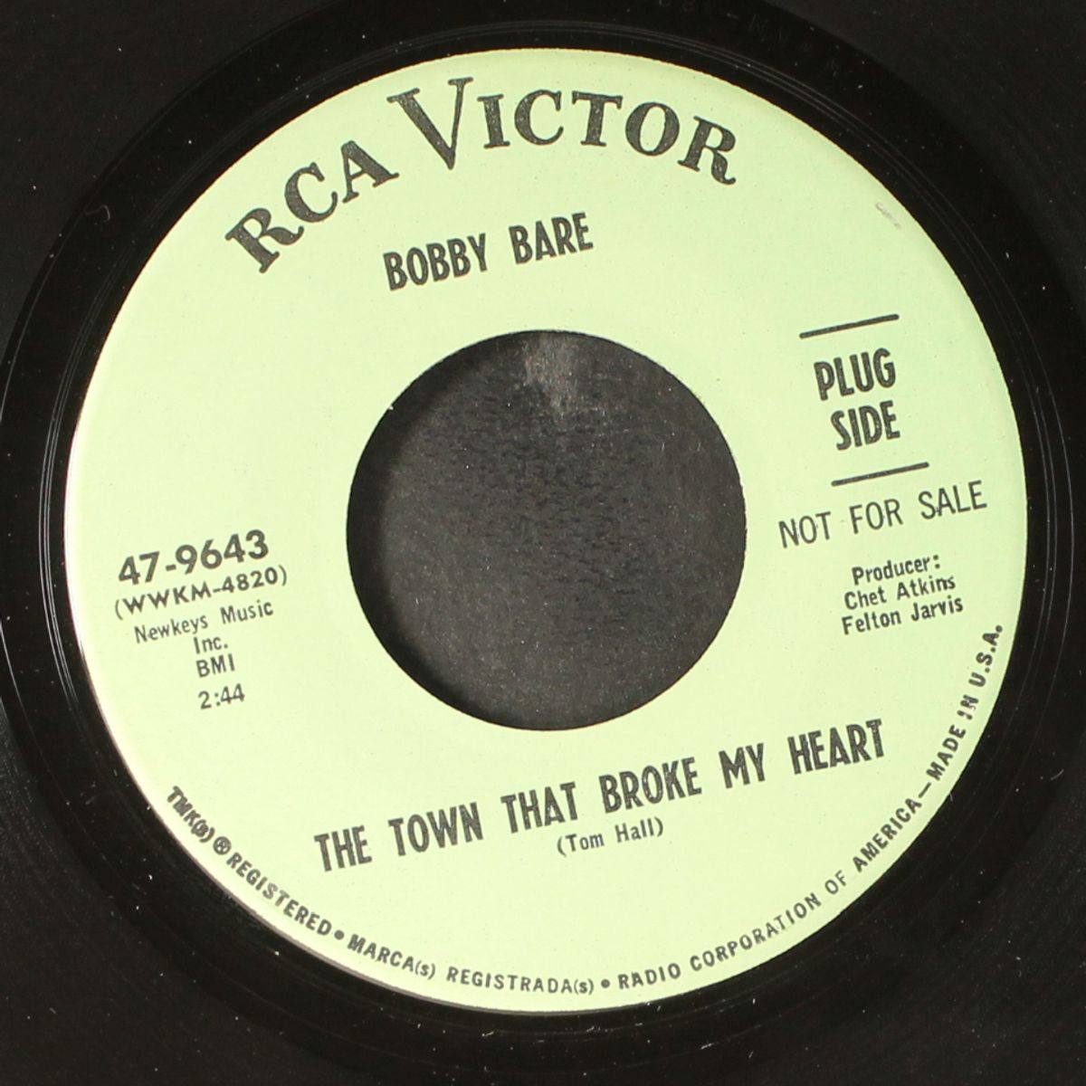 the town that broke my heart / my baby by BOBBY BARE
