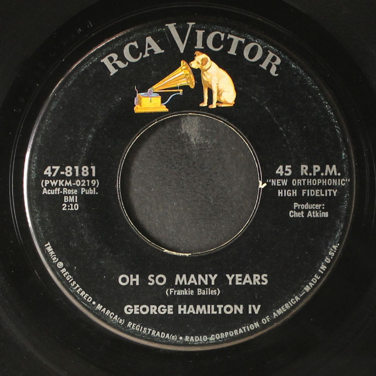 abilene / oh so many tears by GEORGE HAMILTON IV