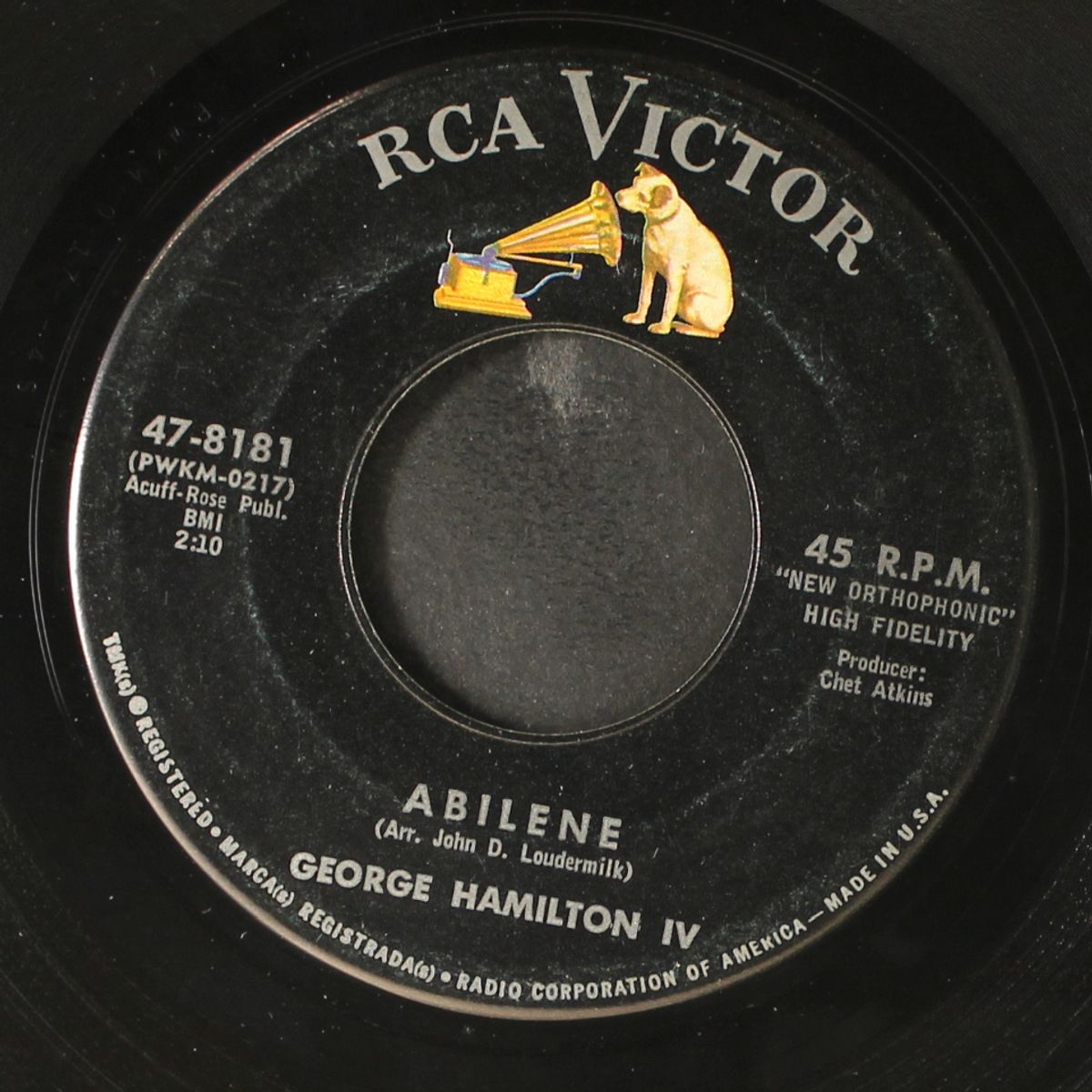 abilene / oh so many tears by GEORGE HAMILTON IV