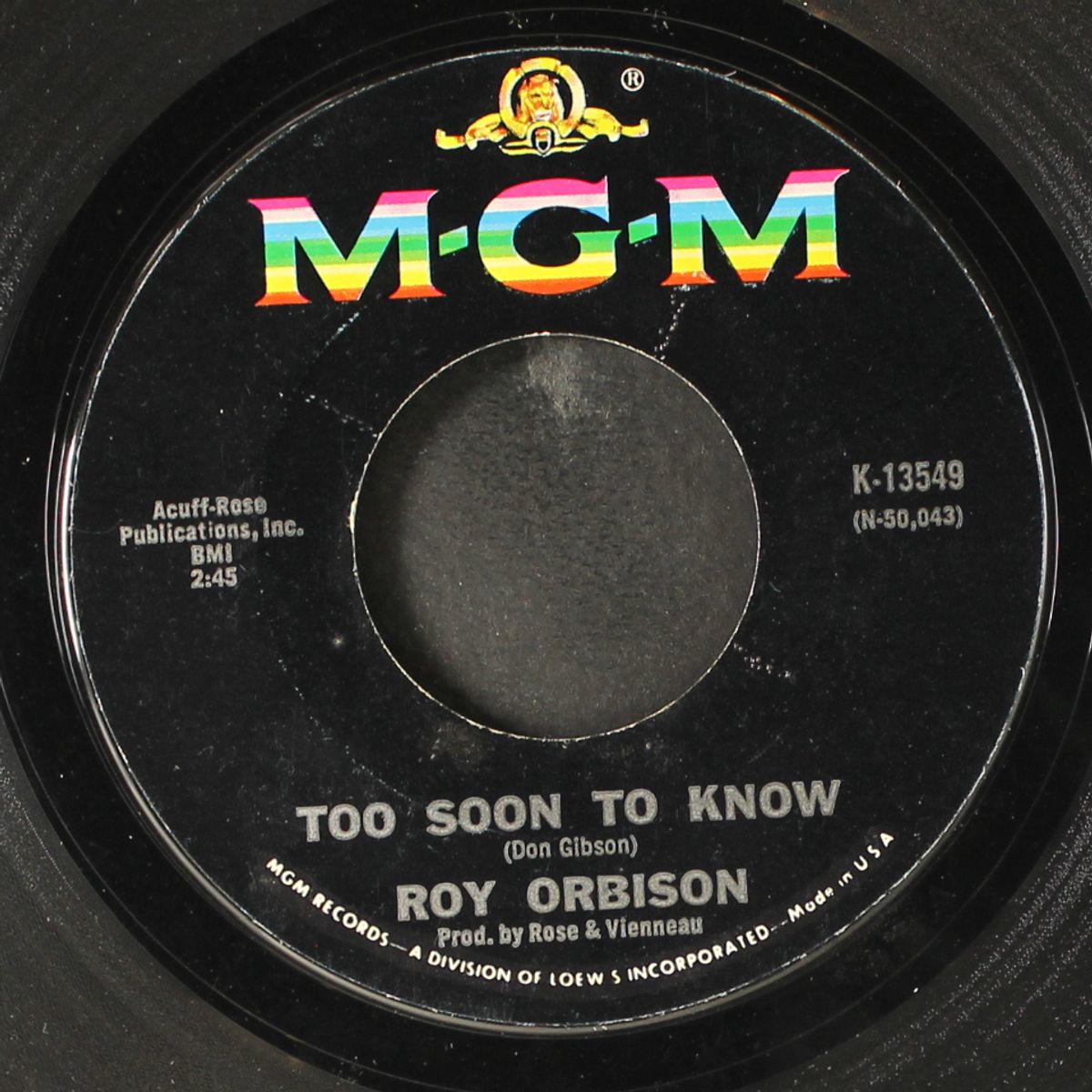 you'll never be sixteen again by ROY ORBISON