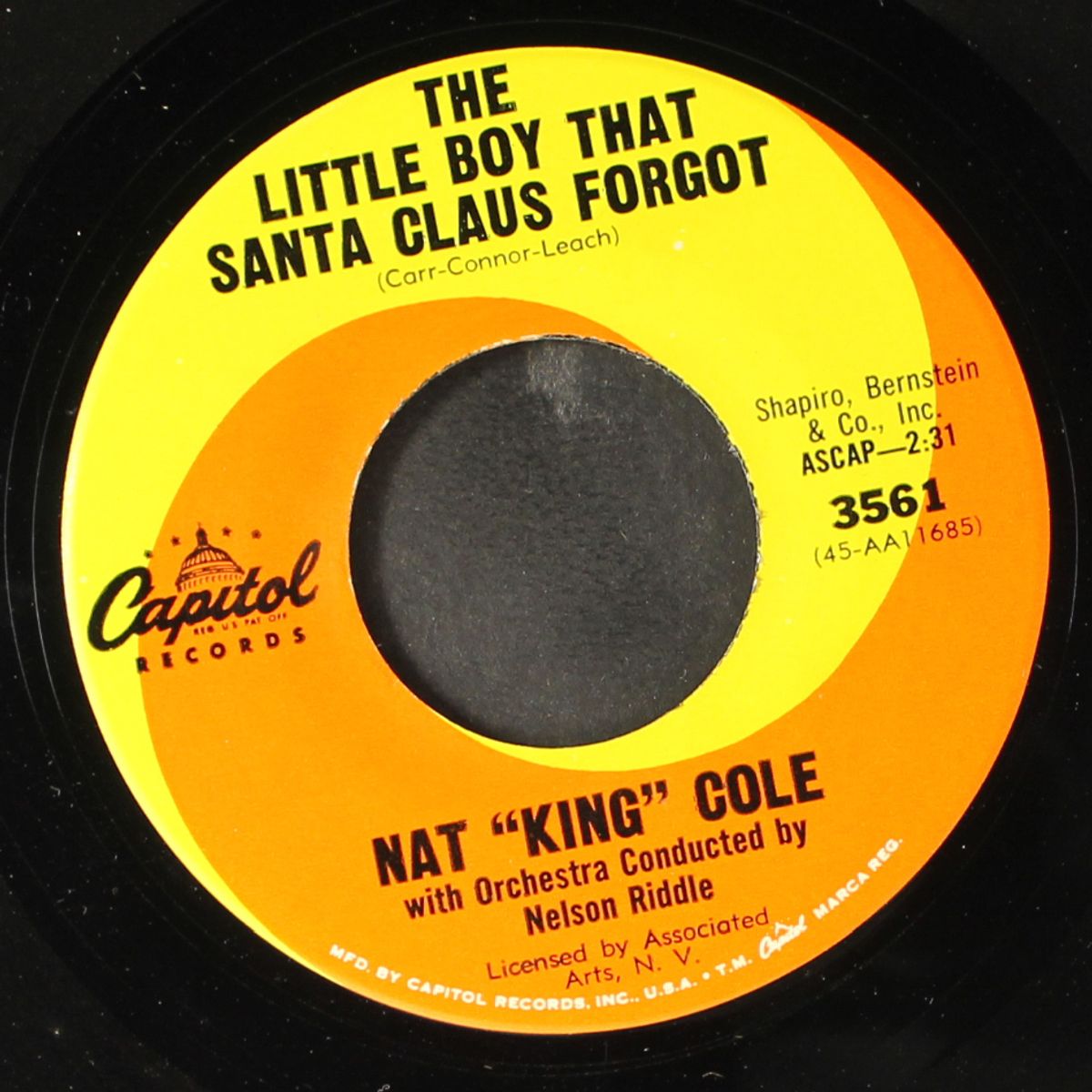 the christmas song / the little boy that santa claus forgot by NAT KING COLE