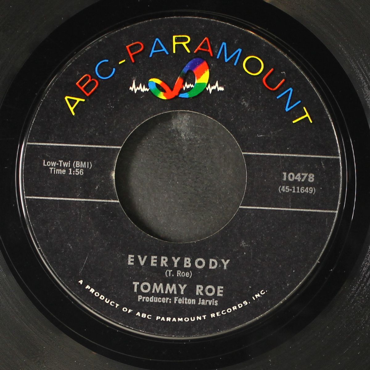 everybody / sorry i'm late, lisa by TOMMY ROE