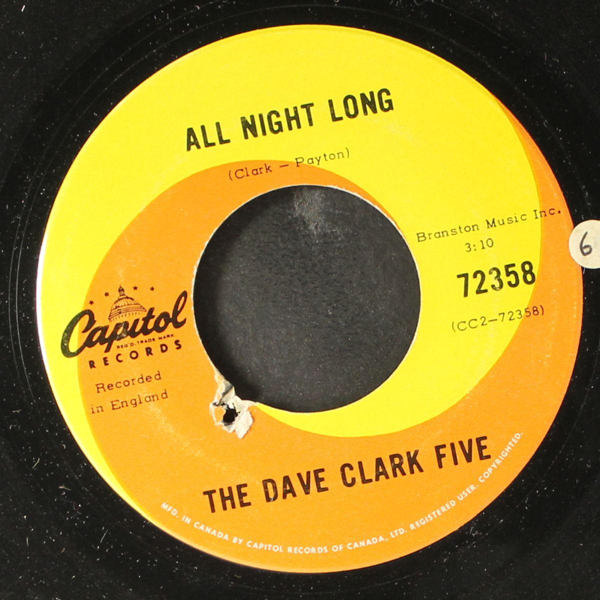 try too hard / all night long by DAVE CLARK FIVE