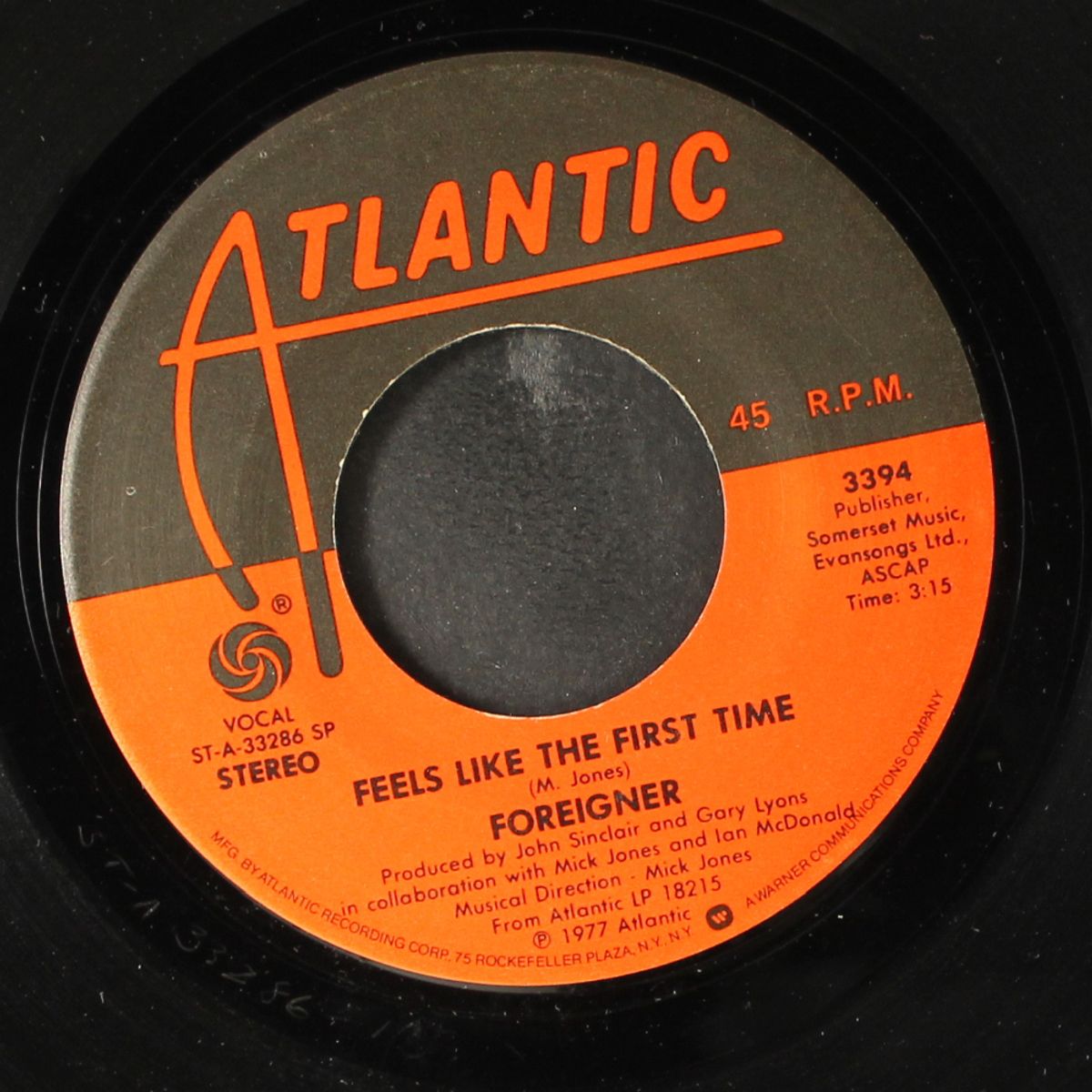 feels like the first time / woman oh woman by FOREIGNER