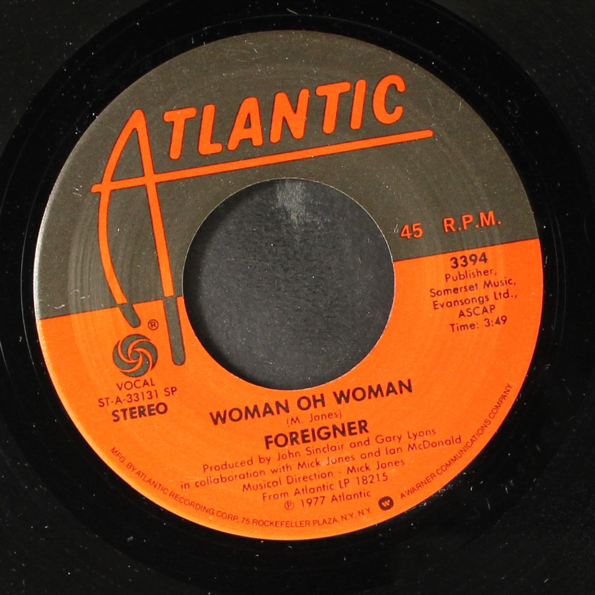 feels like the first time / woman oh woman by FOREIGNER