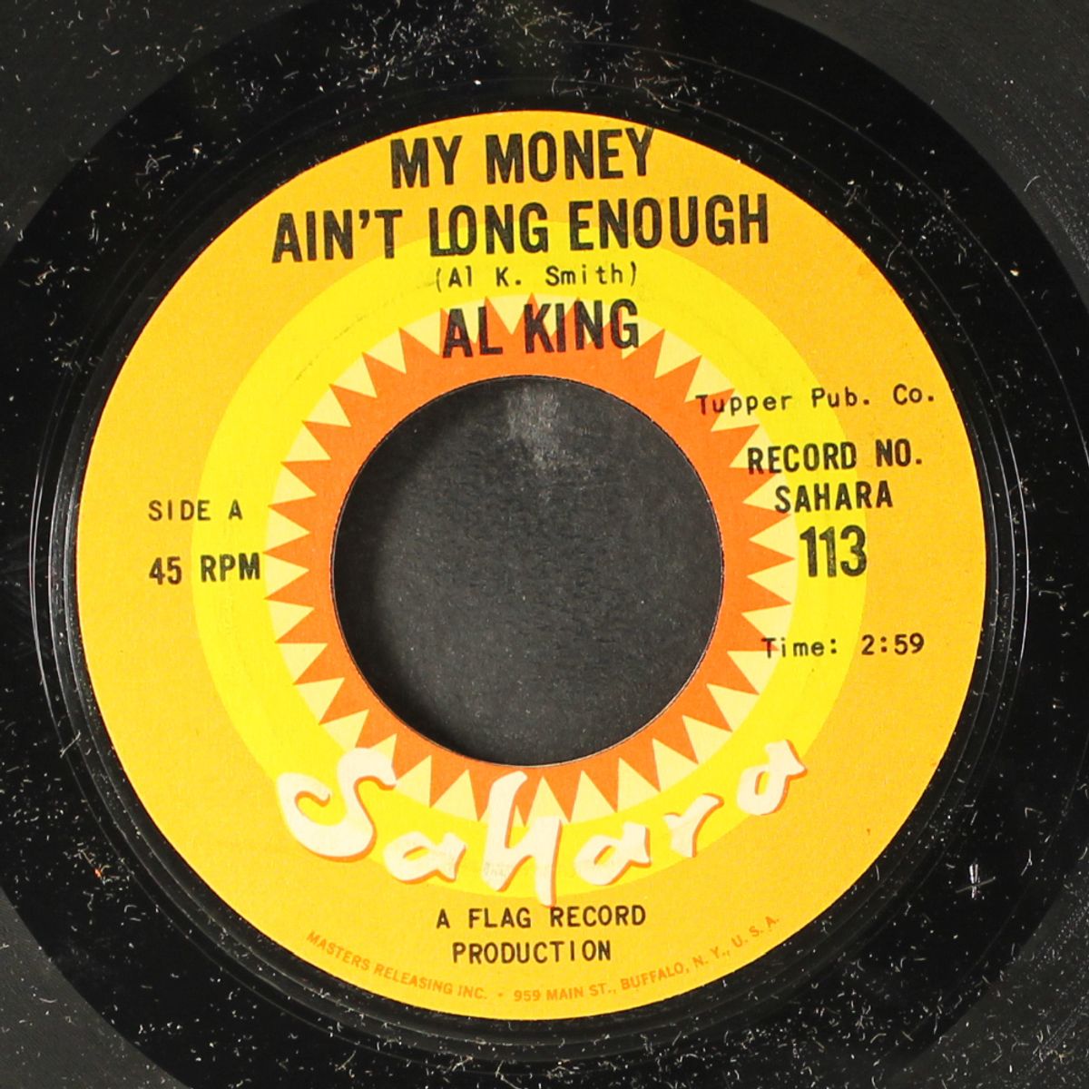 my money ain't long enough / blue shadows by AL KING