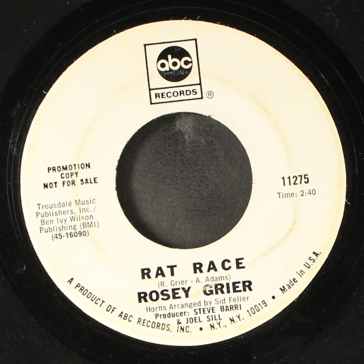 i don't want nobody by ROSEY GRIER