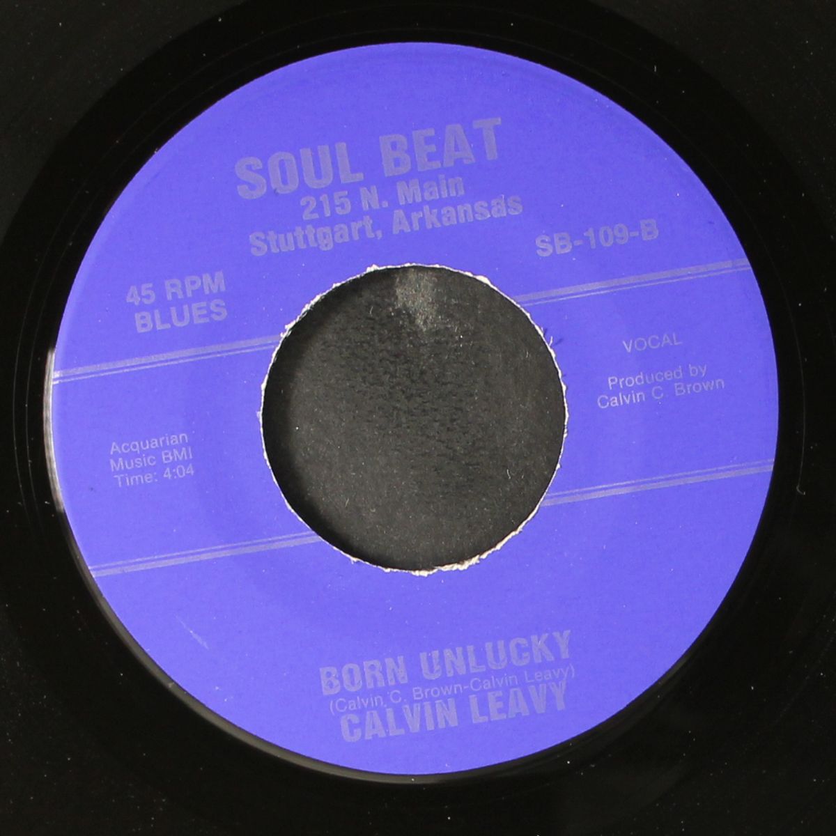 give me a love / born unlucky by CALVIN LEAVY