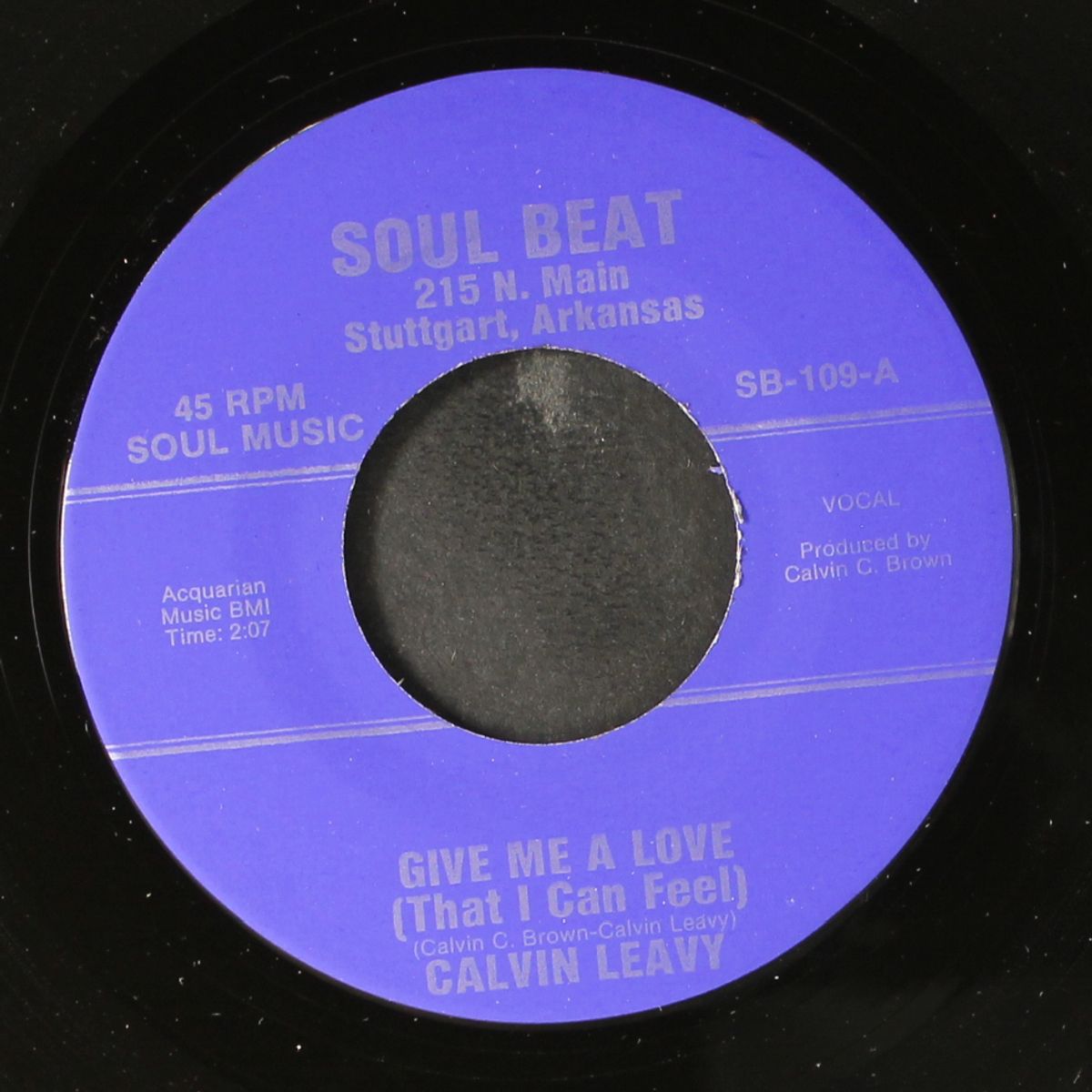 give me a love / born unlucky by CALVIN LEAVY