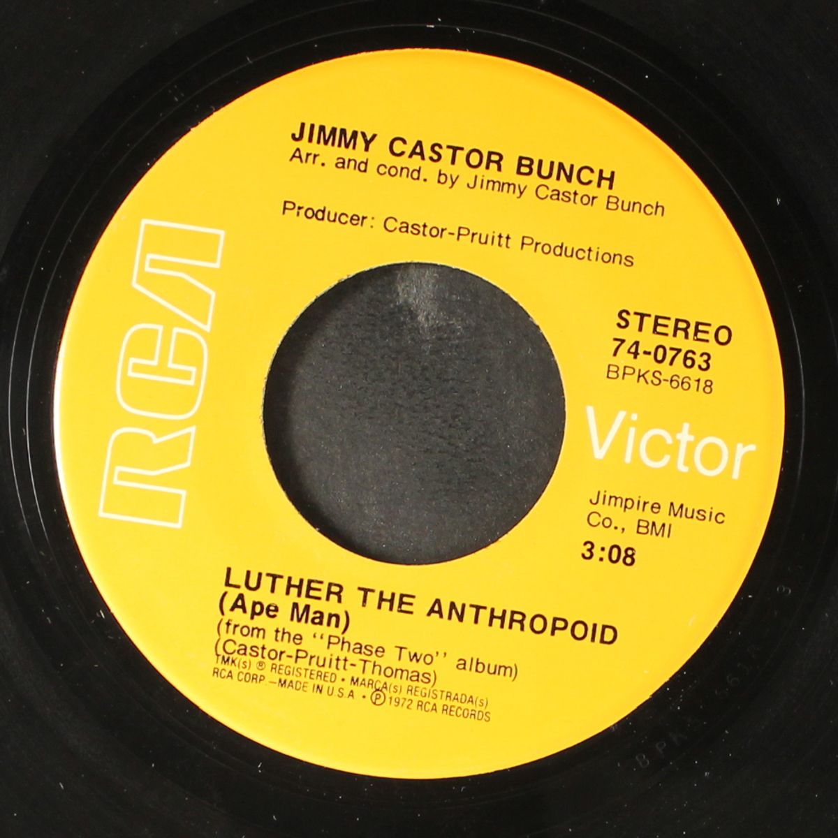 luther the anthropoid / party life by JIMMY CASTOR BUNCH