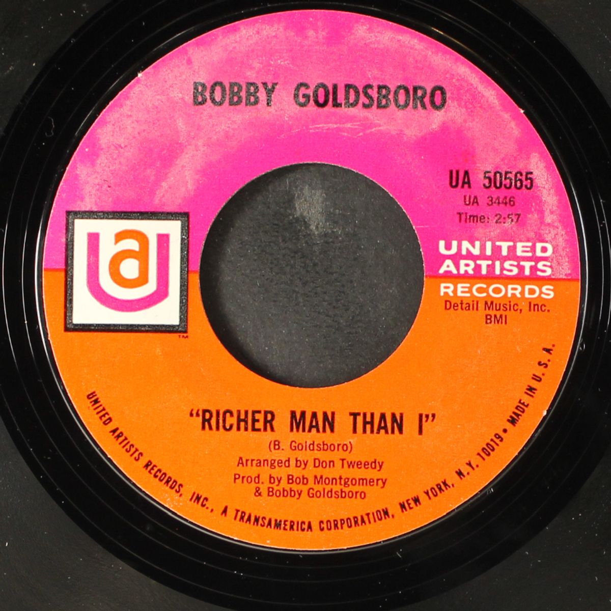 muddy mississippi line / richer man than i by BOBBY GOLDSBORO