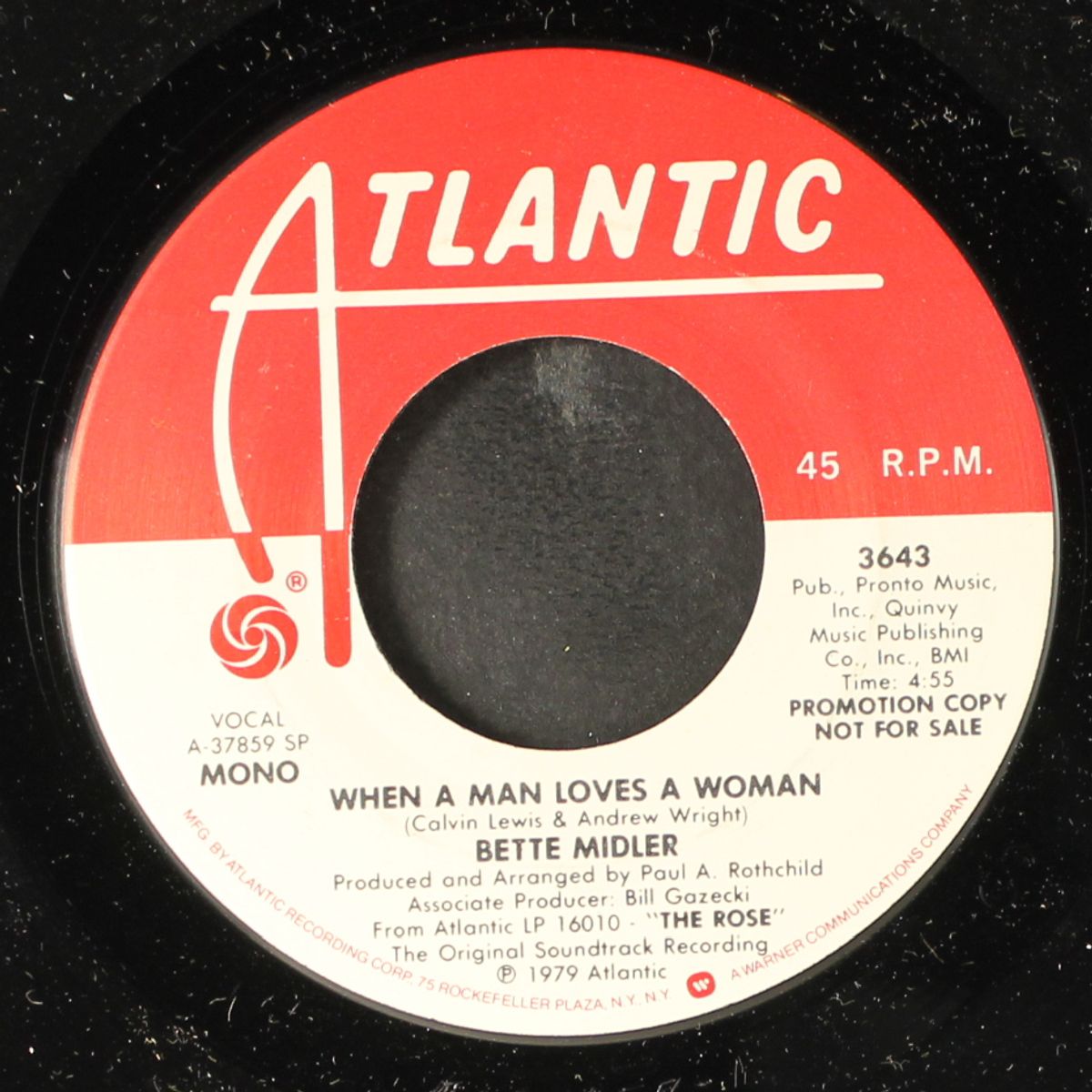 when a man loves a woman (edited version) / mono by BETTE MIDLER