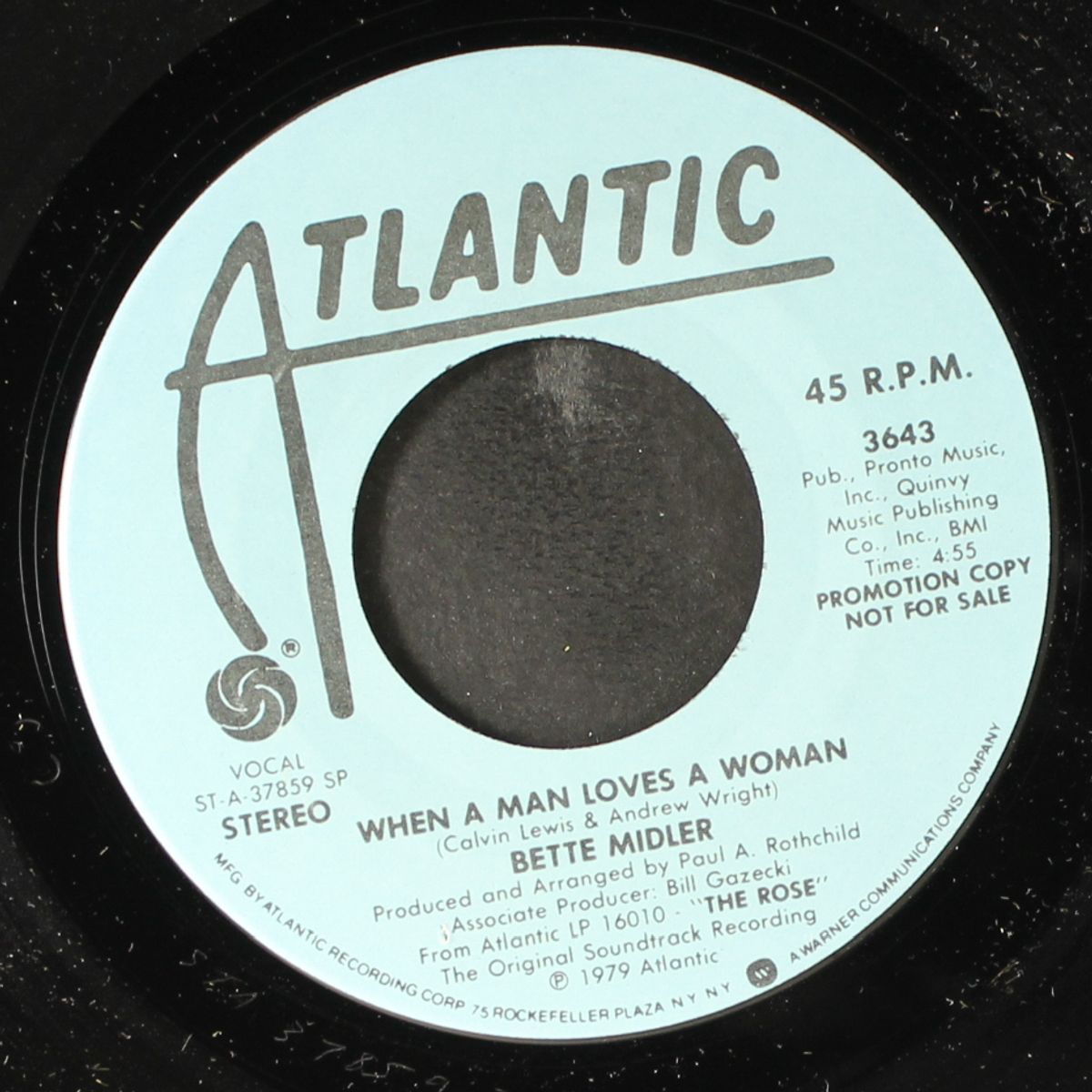 when a man loves a woman (edited version) / mono by BETTE MIDLER