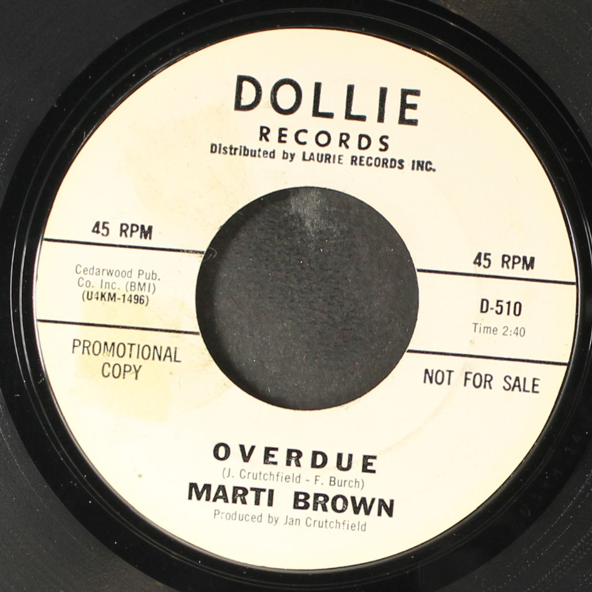 i don't care / overdue by MARTI BROWN