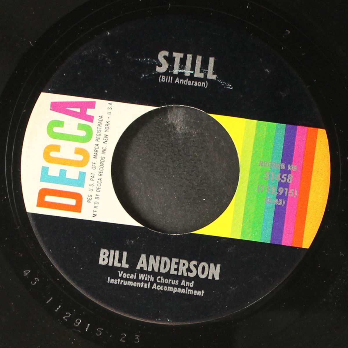 still / you made it easy by BILL ANDERSON