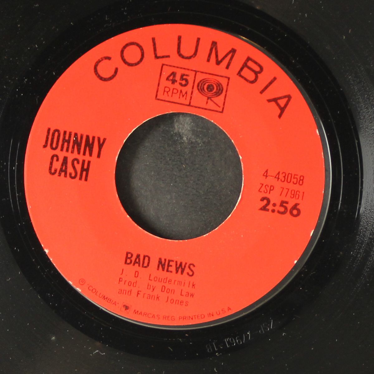 bad news / ballad of ira hayes by JOHNNY CASH