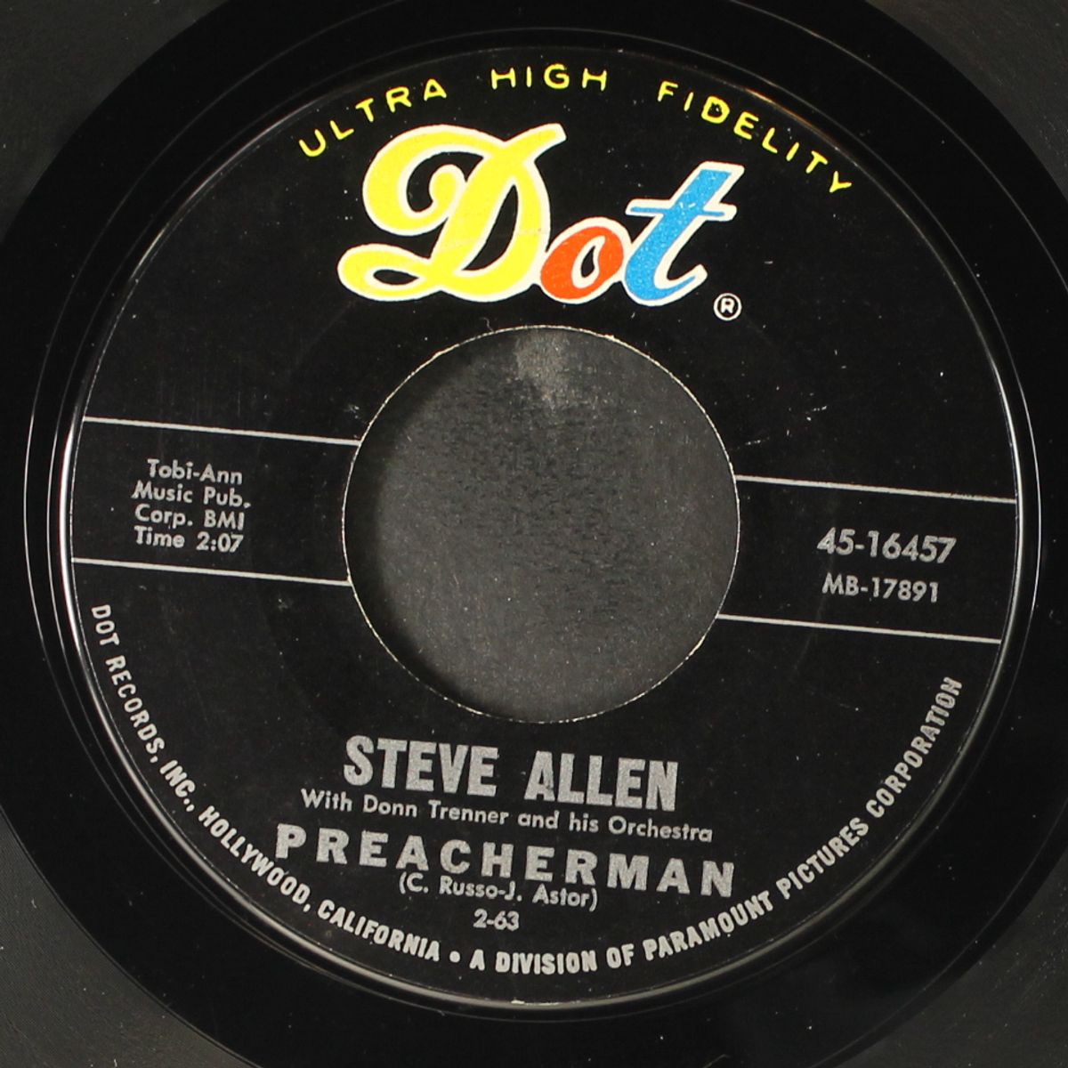 preacherman / gravy waltz by STEVE ALLEN