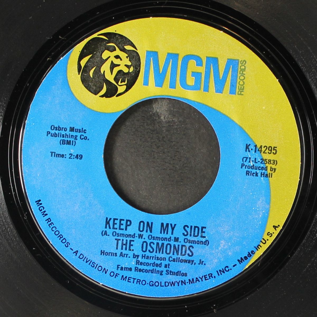 yo yo / keep on my side by OSMONDS