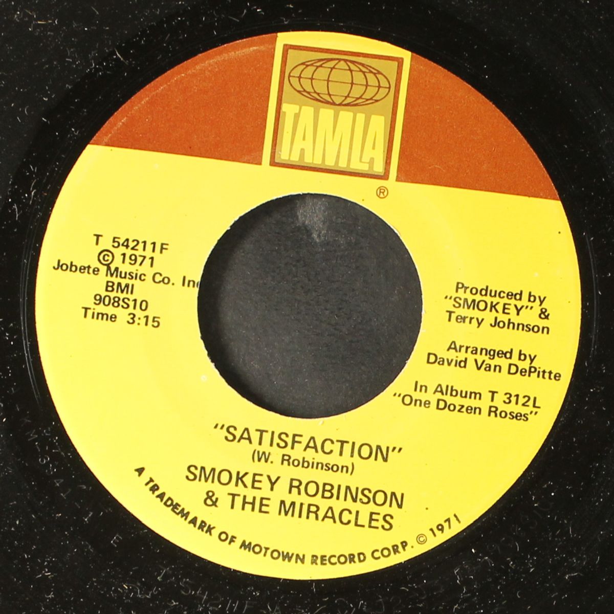 flower girl / satisfaction by SMOKEY ROBINSON & MIRACLES