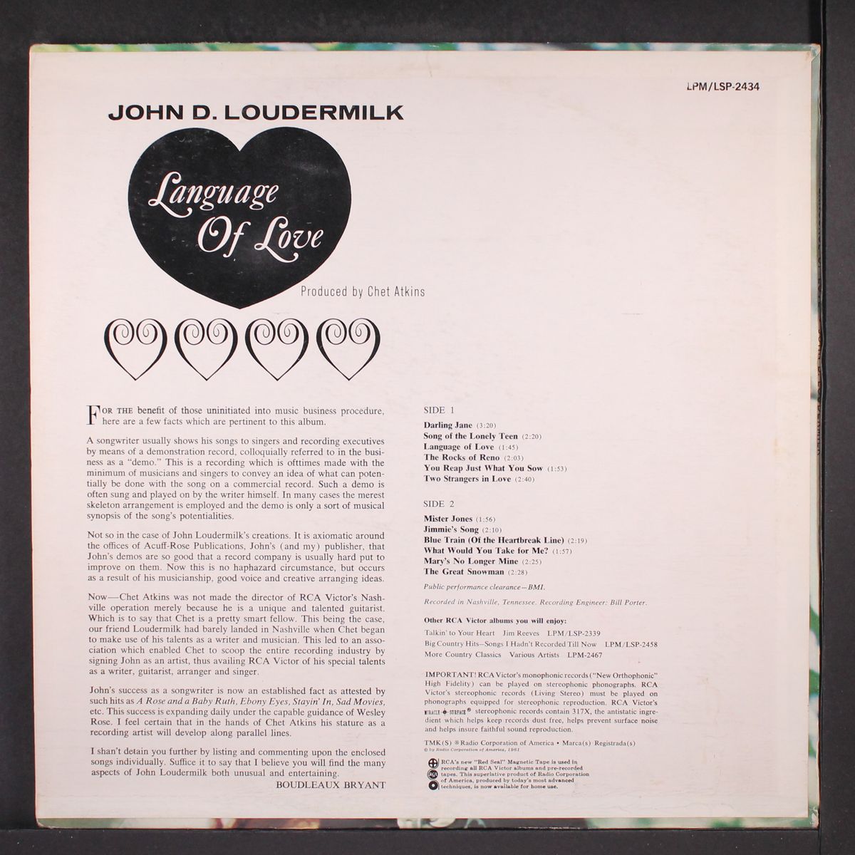 language of love by JOHN D. LOUDERMILK