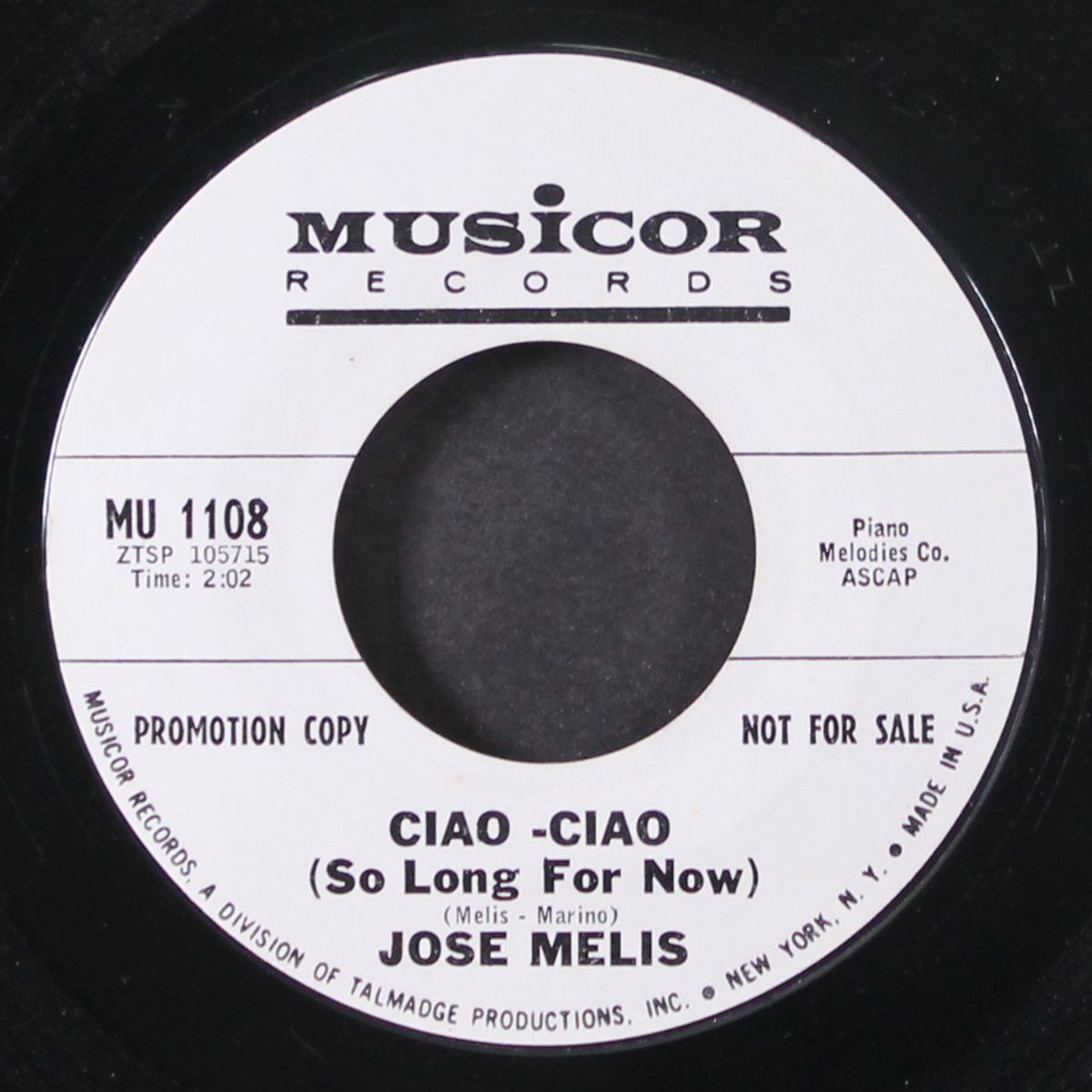 the sting of the bee / ciao -ciao (so long for now) by JOSE MELIS
