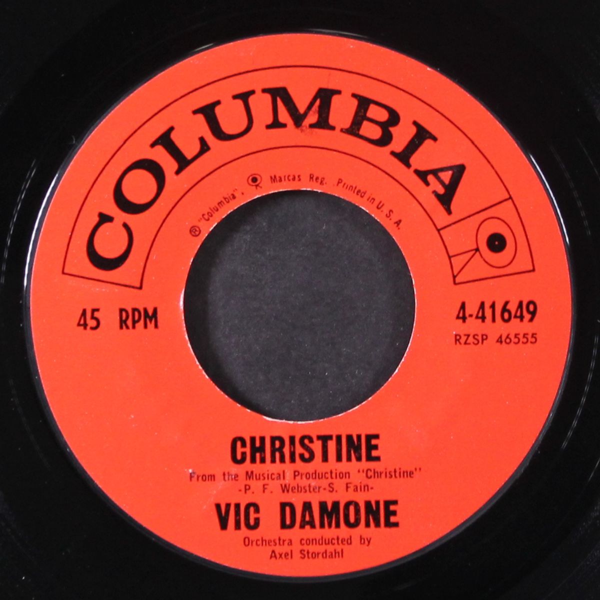 christine / never will i marry by VIC DAMONE