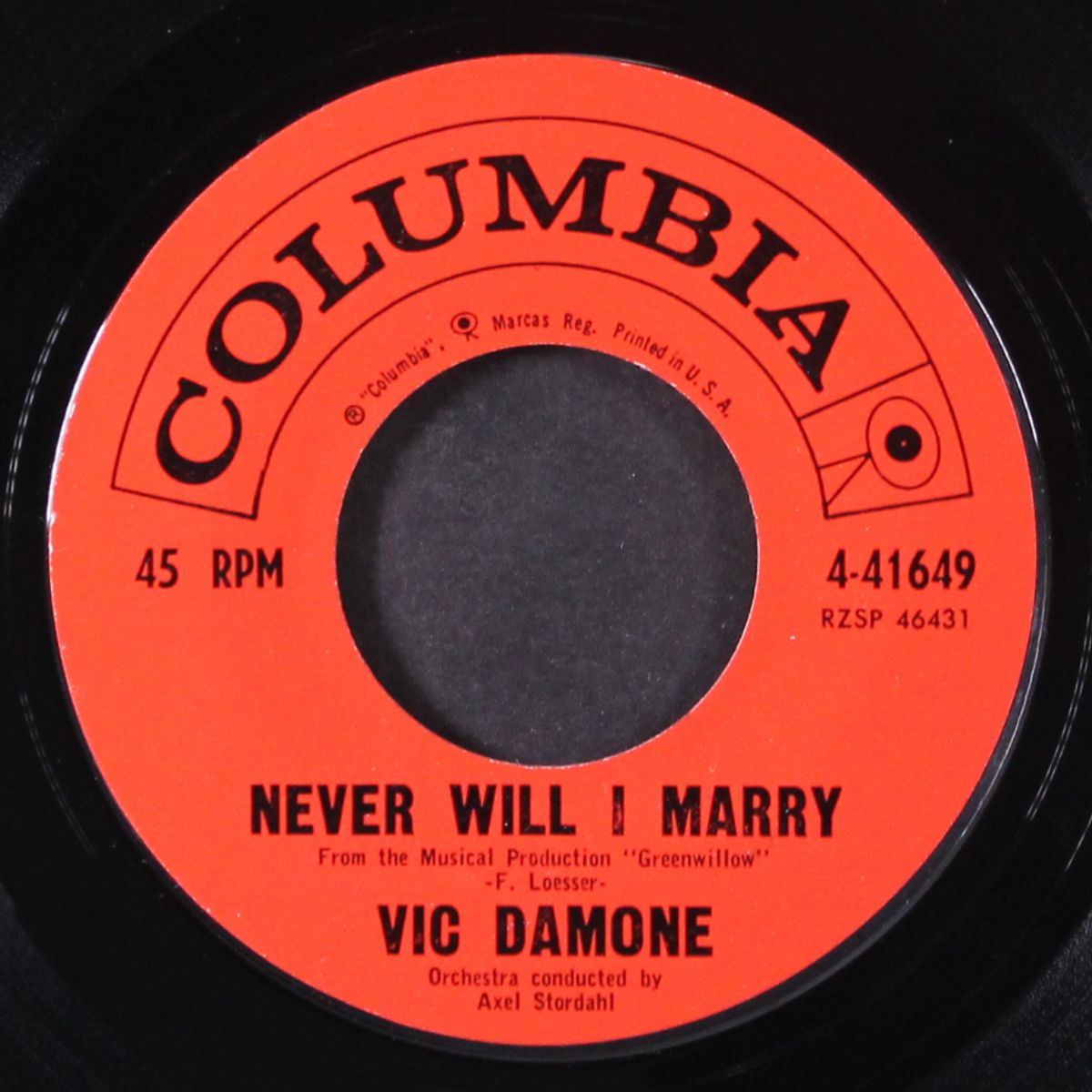 christine / never will i marry by VIC DAMONE