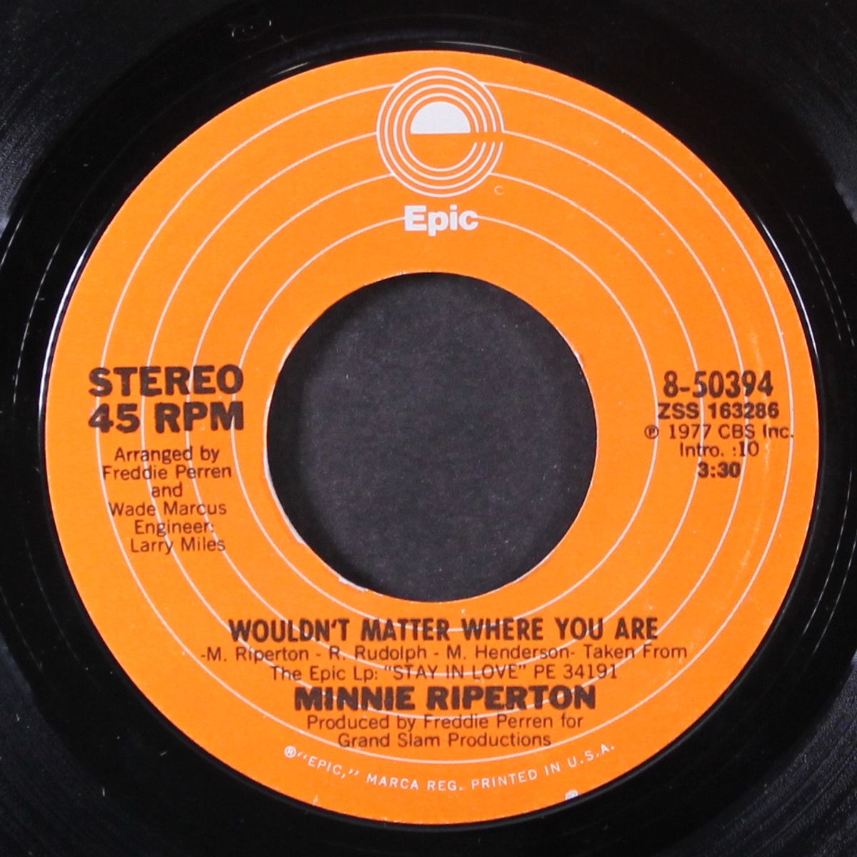wouldn't matter where you are / gettin' ready for your love by MINNIE RIPERTON