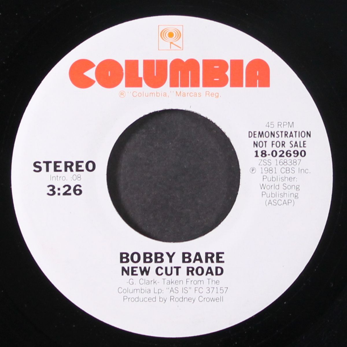 new cut road by BOBBY BARE