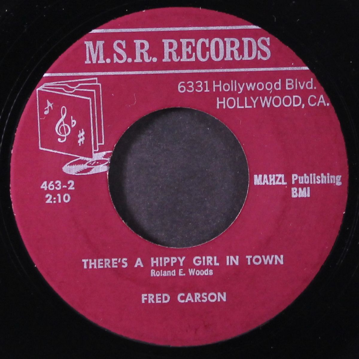 happiness supreme / there's a hippy girl in town by FRED CARSON