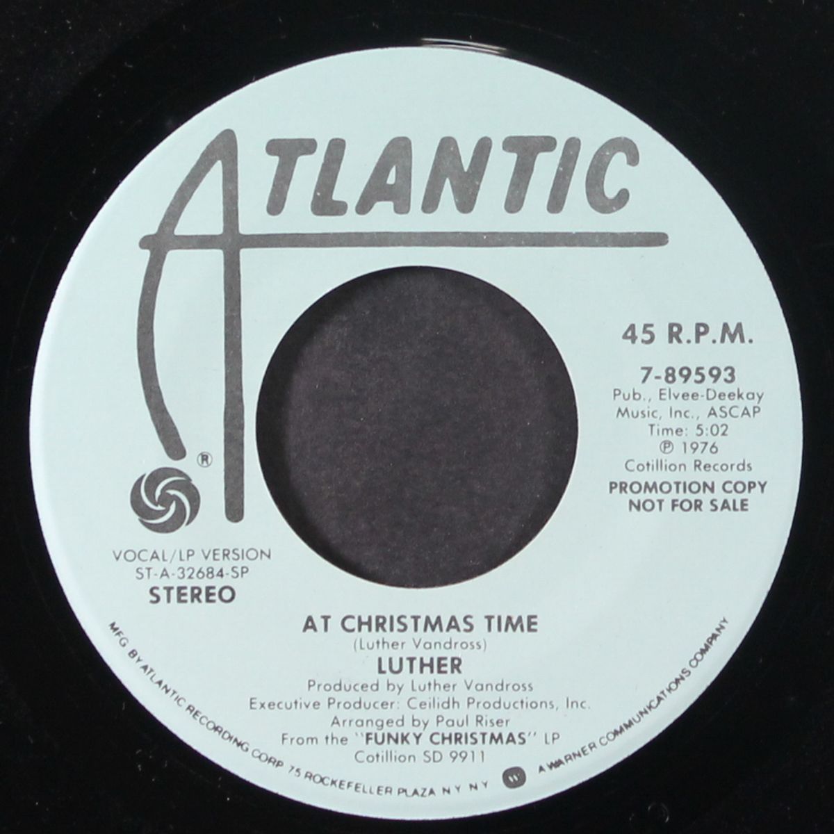 at christmas time / santa's rap by LUTHER / TREACHEROUS THREE