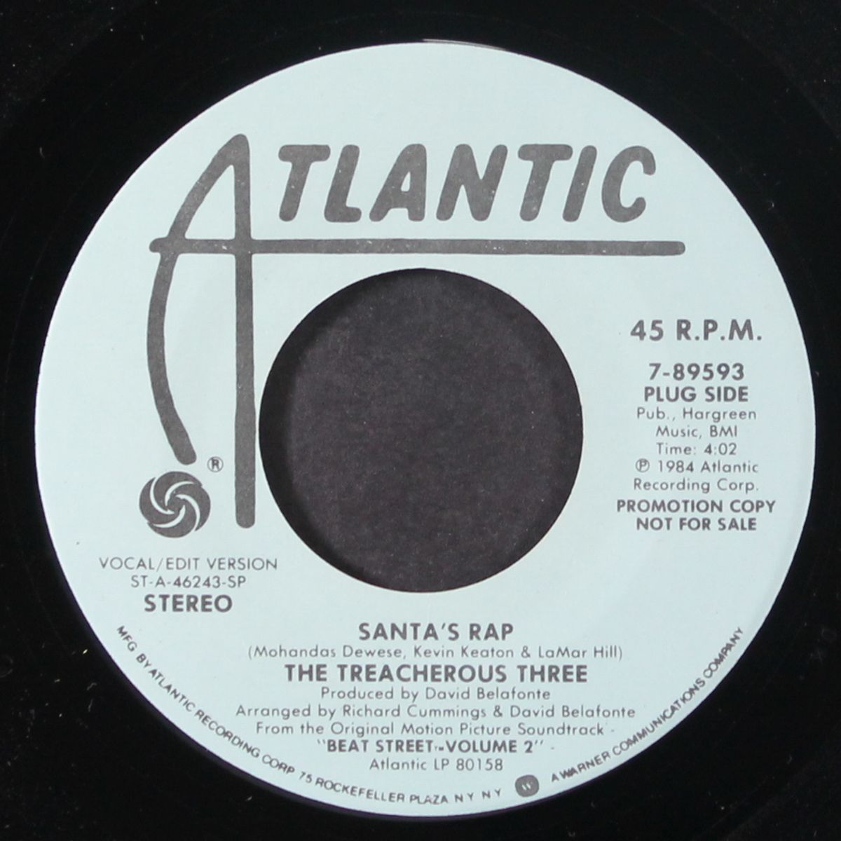 at christmas time / santa's rap by LUTHER / TREACHEROUS THREE
