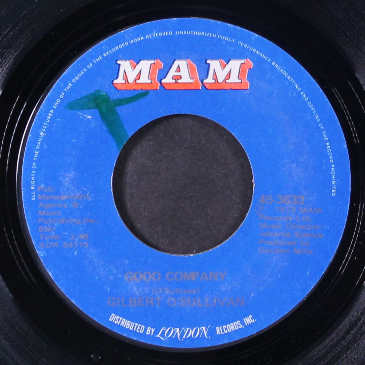 ooh baby / good company by GILBERT O'SULLIVAN