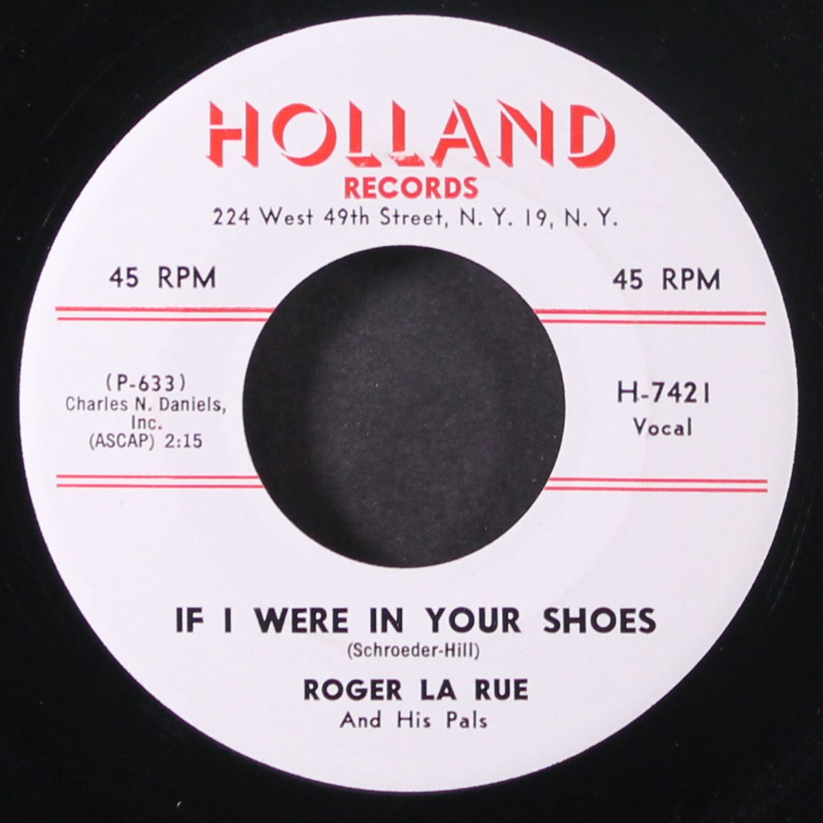 i don't care if the sun don't shine / if i were in your shoes by ROGER LA RUE