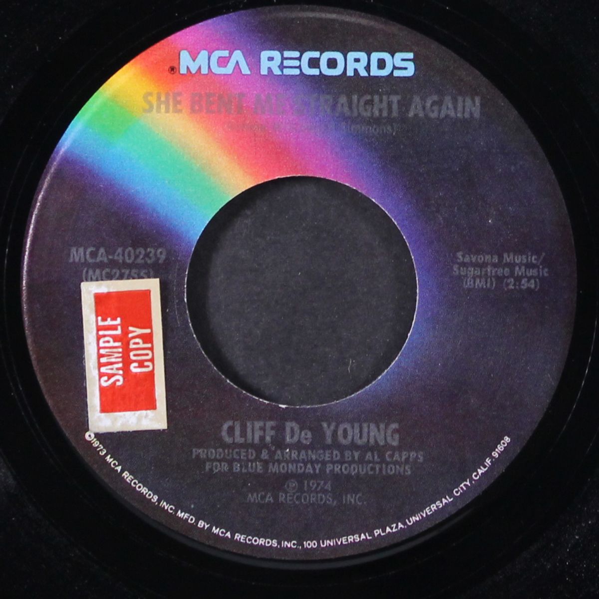 she bent me straight again by CLIFF DE YOUNG