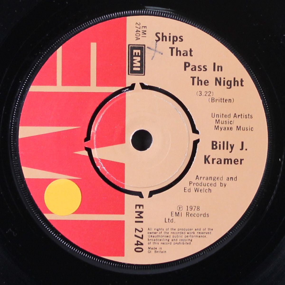 ships that pass in the night / is there anymore at home like you? by BILLY J. KRAMER