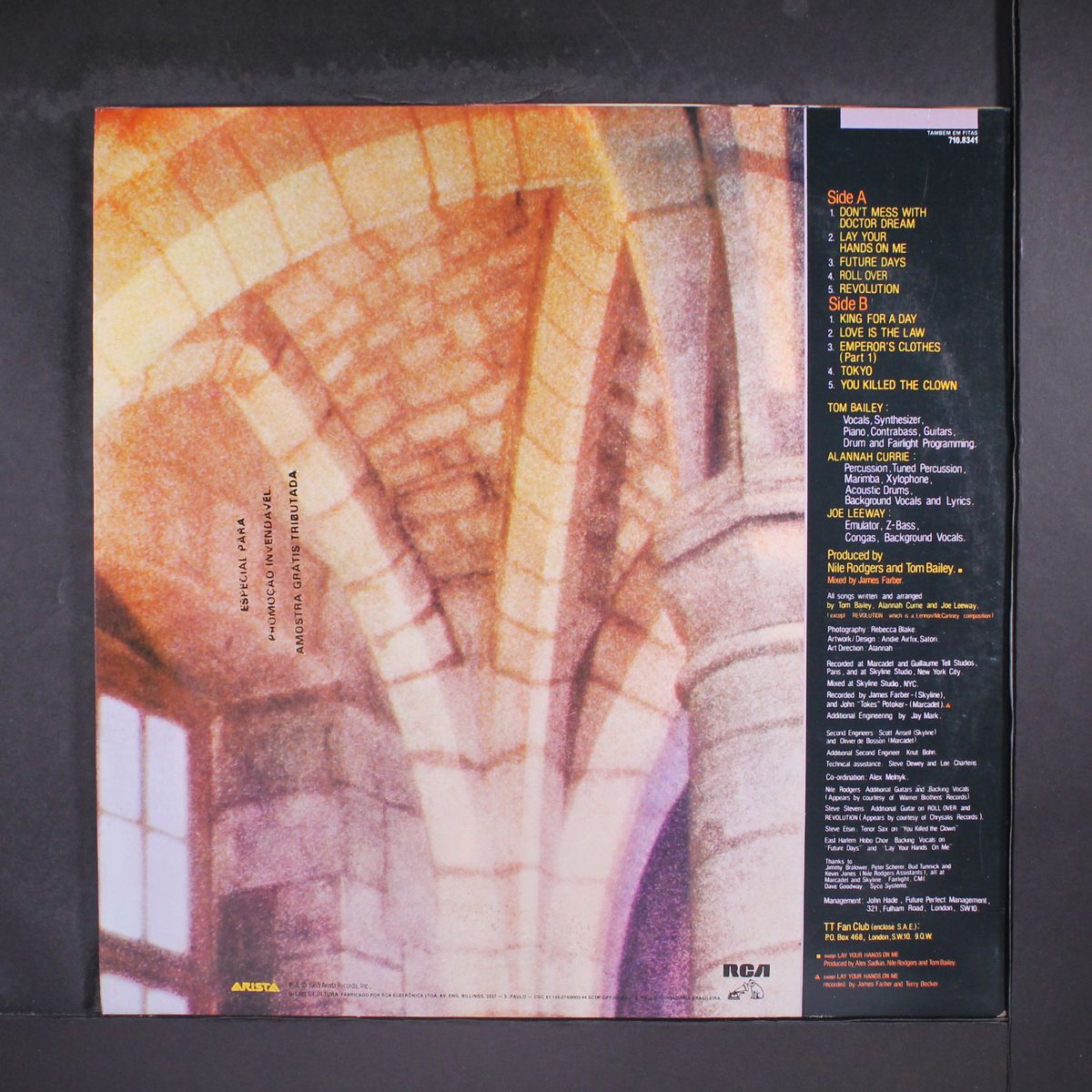 here's to future days by THOMPSON TWINS