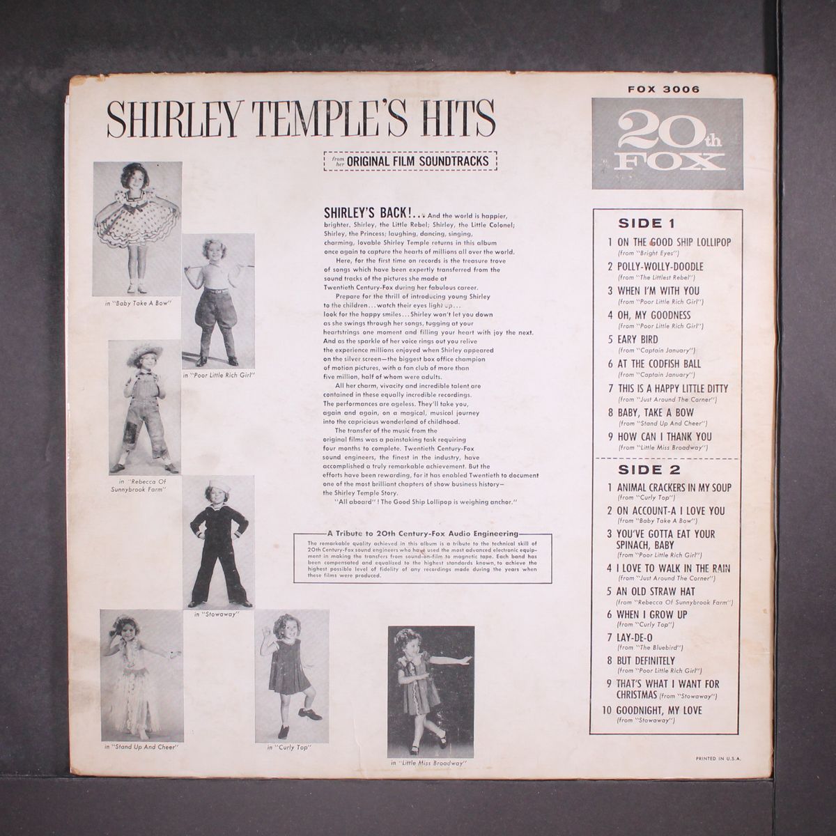 shirley temple's hits by SHIRLEY TEMPLE