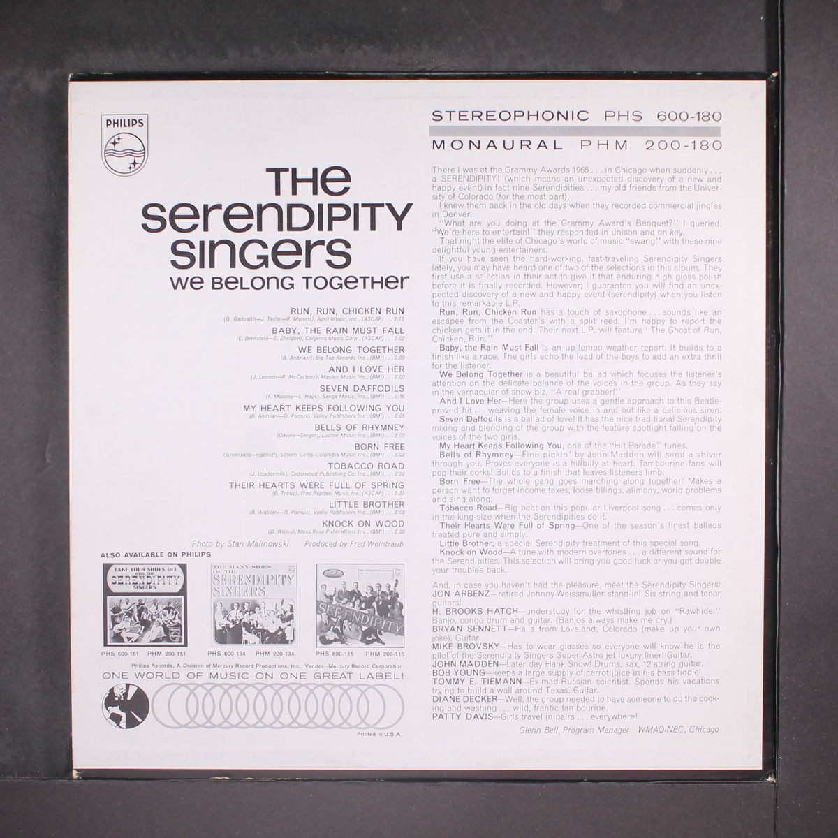 we belong together by SERENDIPITY SINGERS