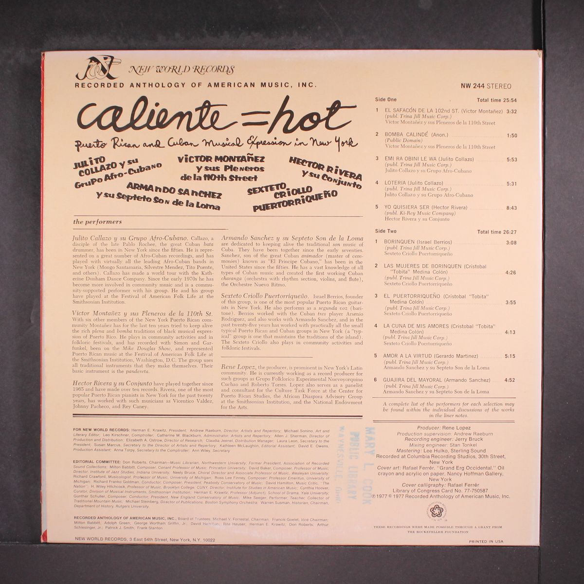 caliente=hot by VARIOUS