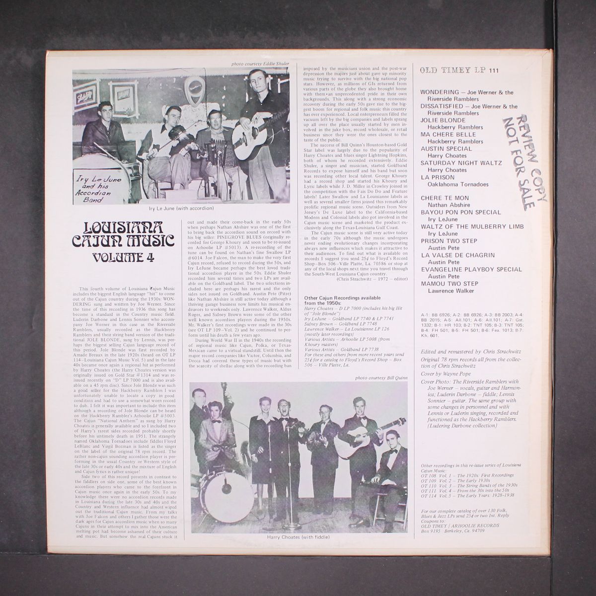 louisiana cajun music, vol. 4 by VARIOUS