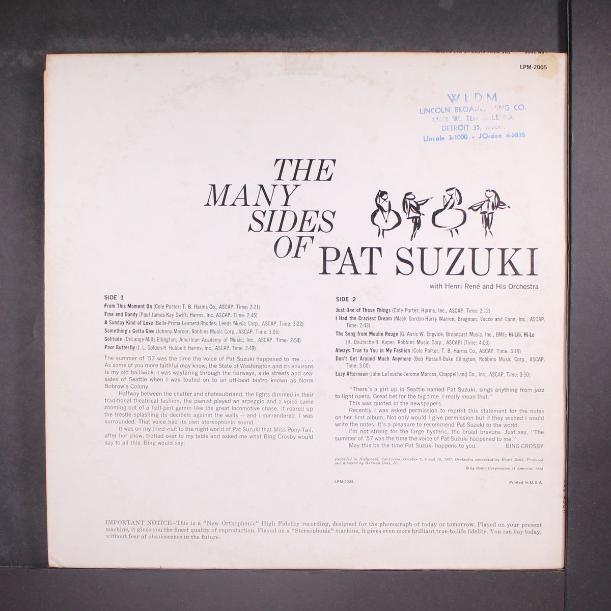 the many sides of by PAT SUZUKI
