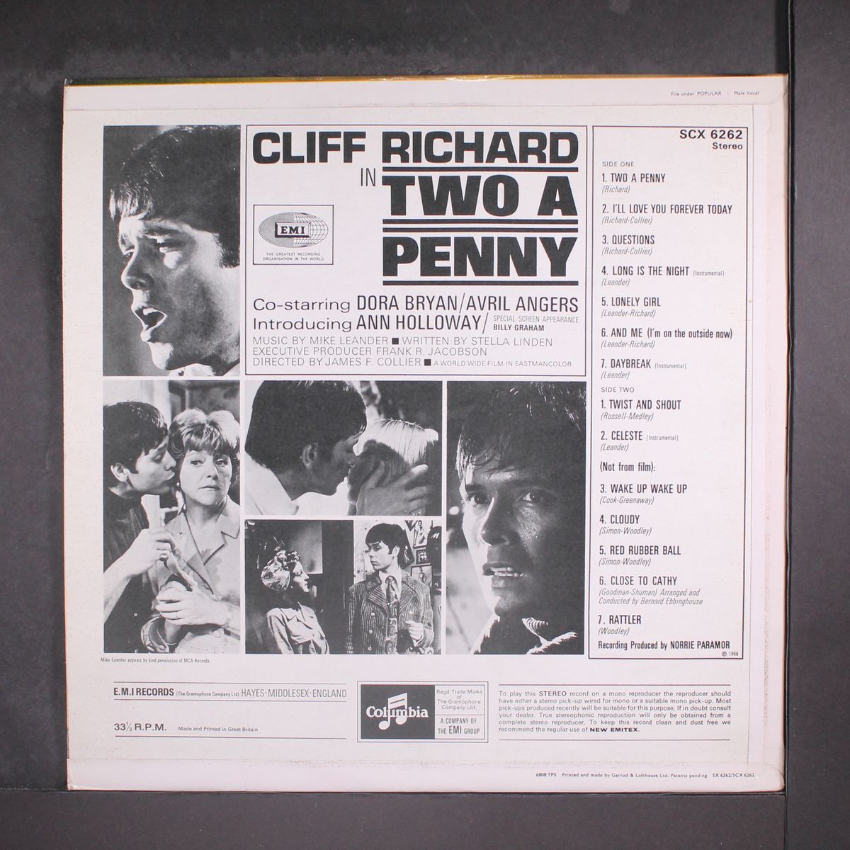 two a penny soundtrack by CLIFF RICHARD