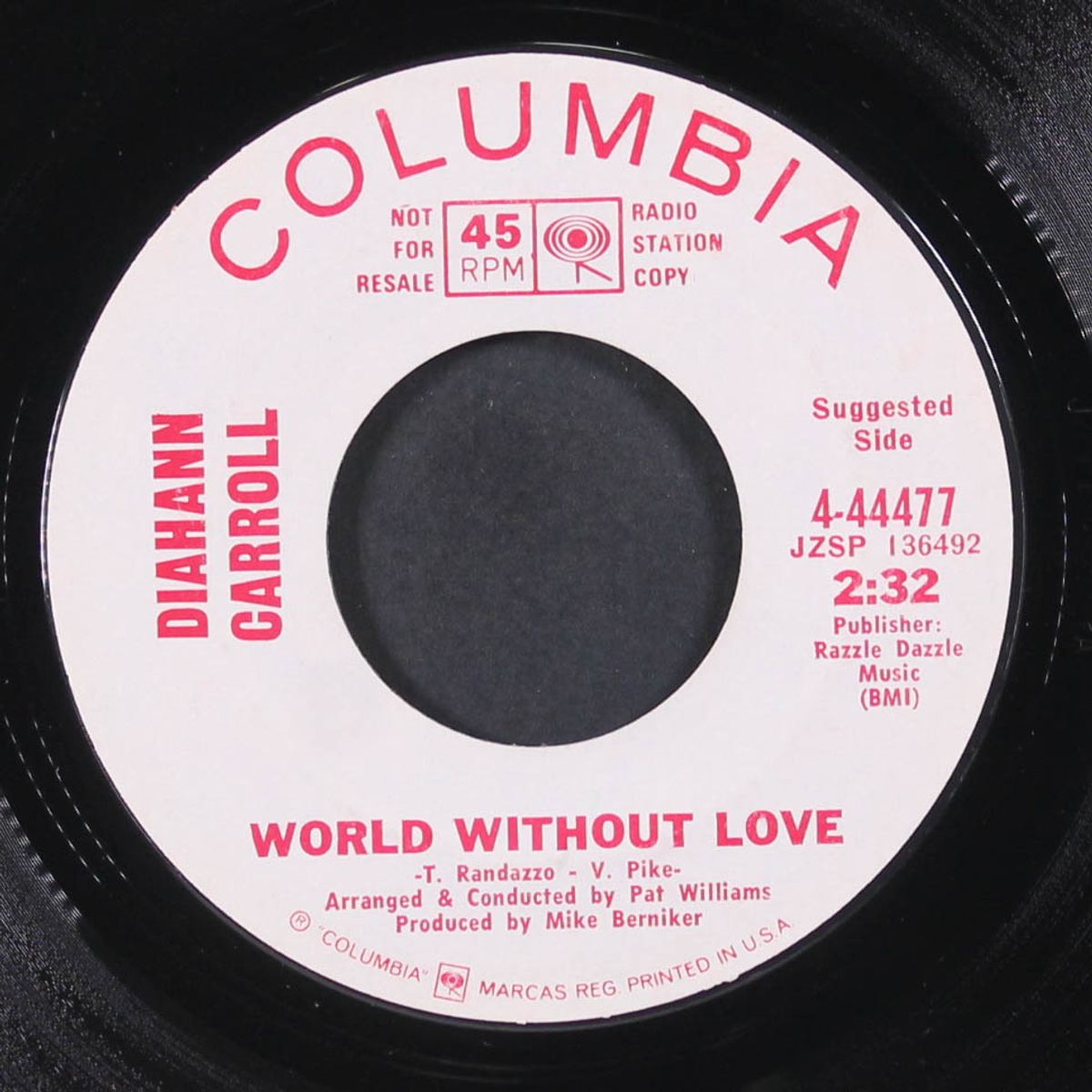 world without love / i'll be around by DIAHANN CARROLL