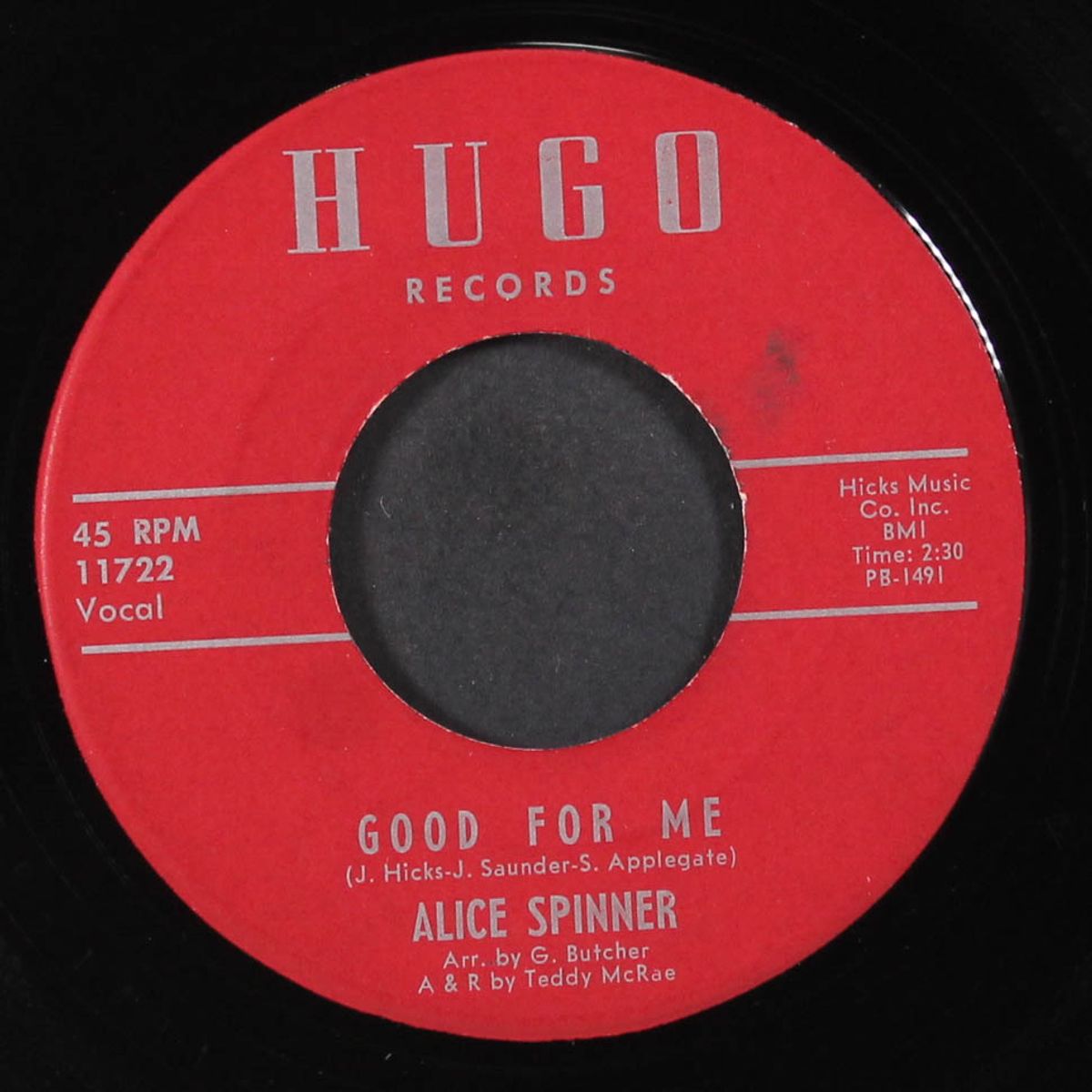 sweet promises / good for me by ALICE SPINNER