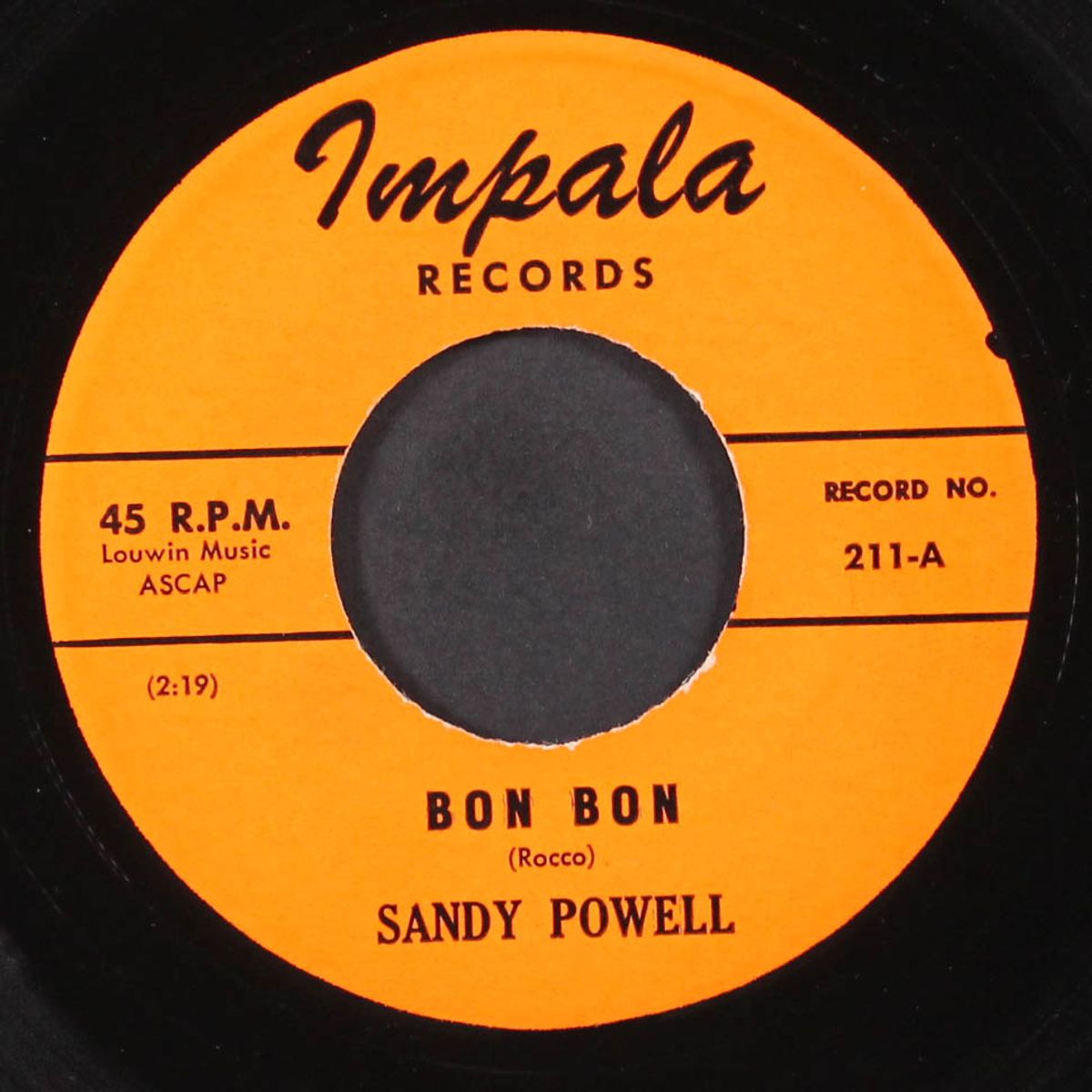 bon bon / pistol packin' papa by SANDY POWELL